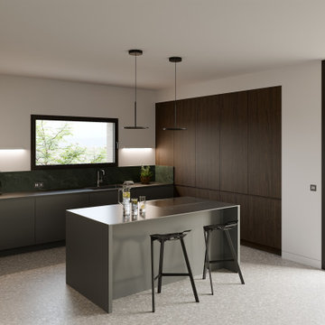 Casa l'OTTO 2. Architettura e Interior Design in una bifamiliare contemporanea.