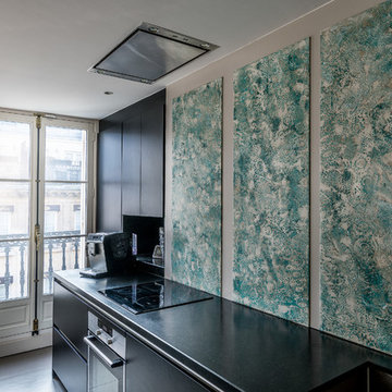 Crédence de cuisine en panneaux décoratifs dentelle