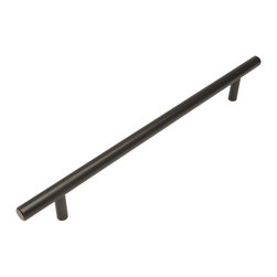 Cosmas - Cosmas 404-224ORB Oil Rubbed Bronze Slim Line Euro Style Cabinet Pull, Set of 5 - Cabinet And Drawer Handle Pulls