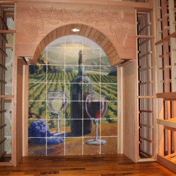 Lattice Horizontal Display Texas Custom Wine Racks for Magnums
