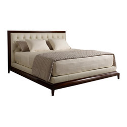 Moderne Platform Bed - Tufted - Baker Furniture - Platform Beds