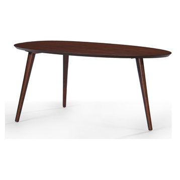 GDF Studio Caspar Mid Century Design Wood Coffee Table, Walnut