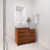 BNK 36" Freestanding Modern Bathroom Vanity With Sink Combo, Square Basin, 36 Inch