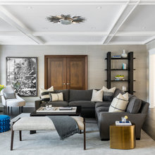 Living room color, grey and gold