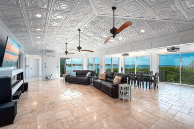 Example of a trendy living room design in Other