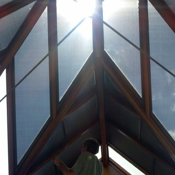 Main Line Conservatory (Fixed Solar Screens & Lutron Motorized Roller Shades)
