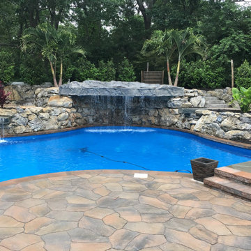 Farmingville Pool Landscape Design