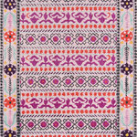 Momeni - Momeni Tahoe Hand Tufted Transitional Area Rug Pink 7'6" X 9'6" - Southwestern motifs get a modern edge in the graphic design elements of this decorative area rug. Available in a stunning array of tribal patterns, each floorcovering features a geometric repeat inspired by iconic tribal prints. Diamonds, crosses, medallions and stars form repeating stripes and intricate linework while tassels at the top and bottom of the rug accentuate the exotic vibe of the with a fun, fringed border. Exceptional in style and composition, each rug is han