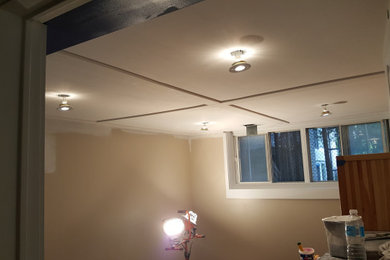 Small minimalist home design photo in Toronto