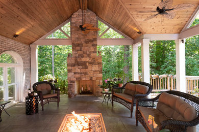 Inspiration for a transitional home design remodel in DC Metro