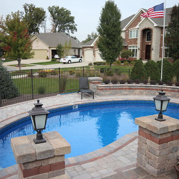 Steel Wall Swimming Pool with Vinyl Liner (Mokena, IL)