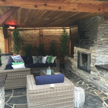 Outdoor Living Space with swimming pool