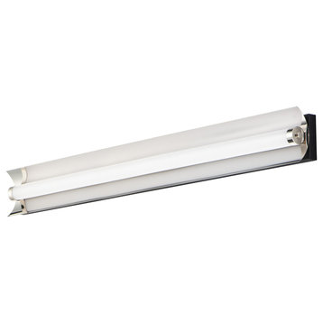 ET2 E25123-01 Reflect 36"W LED Bath Bar - Black / Polished Nickel