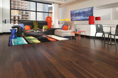 Living room - contemporary living room idea in Dallas