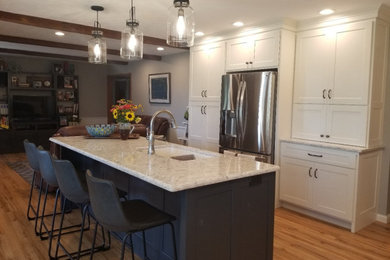 Example of a transitional home design design in Other