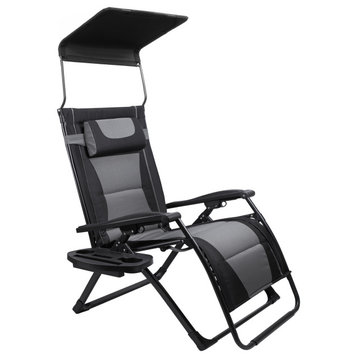 Oversize Recliner Folding Chair for Camping Patio Outdoors Zero Gravity