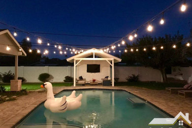 Pool Landscape Lighting by Stay Off The Roof!