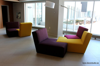 Living room - modern living room idea in Toronto