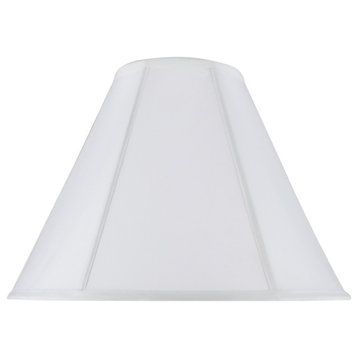 35005 Hexagon Bell Shape Spider Lamp Shade, Off White, 16" wide, 6"x16"x12"