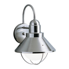 50 Most Por Nickel Outdoor Wall Lights And Sconces For 2018 Houzz Kichler 1 Light Outdoor Fixture Brushed Nickel Exterior Wall Lights