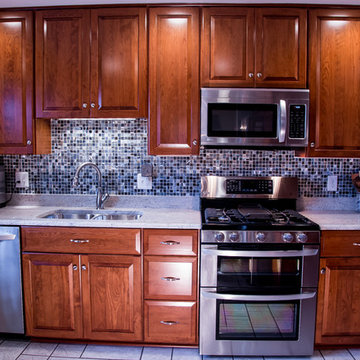 Transitional Cherry Kitchen in Alexandria, Virginia