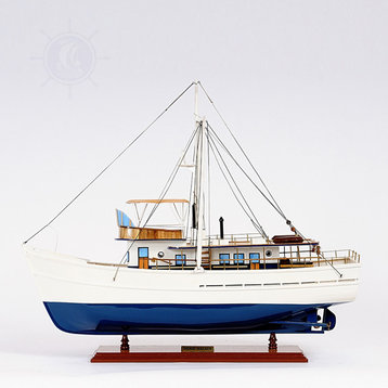 Dickie Walker Wooden Handcrafted boat model