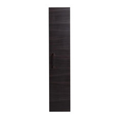 Boston Wall-Mounted Column Bathroom Cabinet, Dark Oak