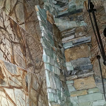Master shower water feature