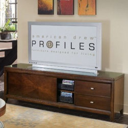 American Drew 912-595 72" Entertainment Unit Tribecca - Entertainment Centers And Tv Stands