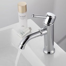 Chrome Finish Brass Bathroom Sink Faucet T0611 - Bathroom Sink Faucets
