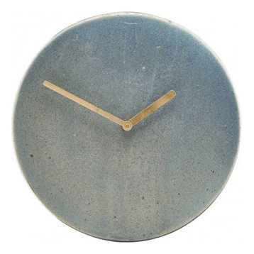 Grey Stoneware Wall Clock