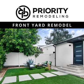 Front Yard Transformation done by Priority Remodeling in Orange, CA