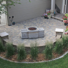 retaining wall in backyard