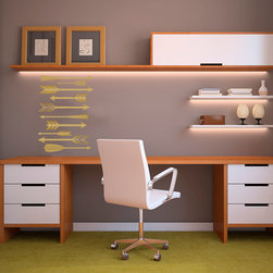 Feathered Arrows Pattern - Wall Decals