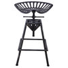 Industrial Cast Iron and Steel Adjustable Tractor Stool