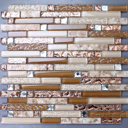 Interlocking Mosaic Tiles Crystal Glass Mosaic Tile - Mosaic Tile