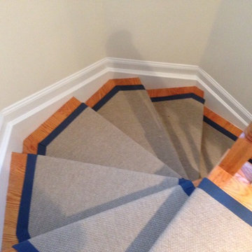 Custom Curved Wide Binding Sisal Runners