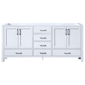 Jacques 72" White Vanity Cabinet Only