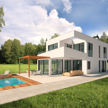 Fachada principal vivienda K7a
