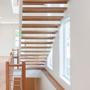 Project #48 | Contemporary Staircase with Warm Tones