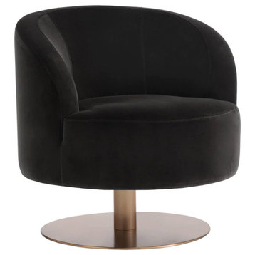 Utah Swivel Lounge Chair Giotto Shale Grey