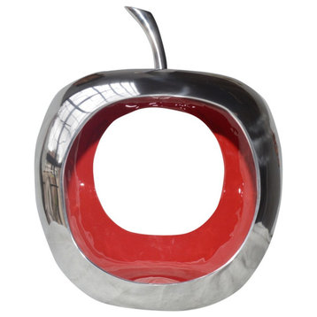 HomeRoots Apple Aluminum Decorative Accent Bowl