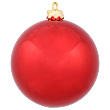 Vickerman 12" Red Shiny Ball Ornament