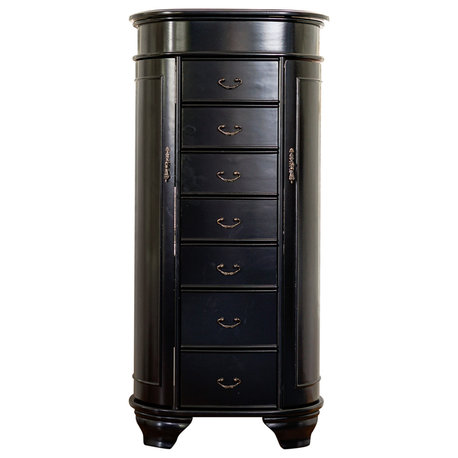 Daley Jewelry Armoire, Black