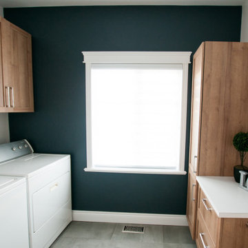 Salle de lavage. Laundry room.