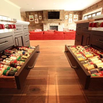 Double Spice Drawers Under 36" Wolf Gas Cooktops
