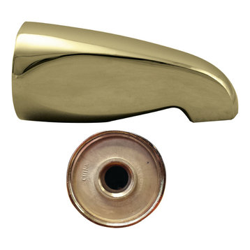 Standard 5.5" Tub Spout In Polished Brass