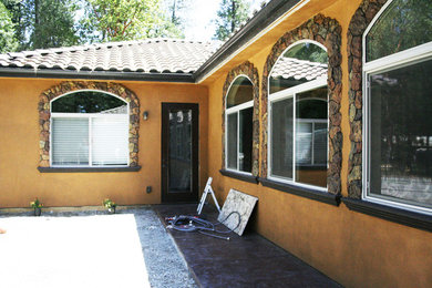 Tuscan home design photo in Sacramento
