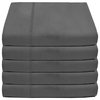 Bare Home Flat Top Sheets - Multi-Pack, Gray, Full, Set of 5