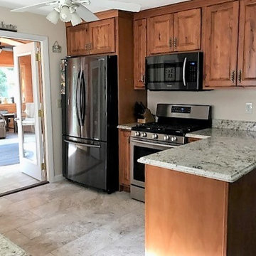 Warm, Rustic Beech Kitchen